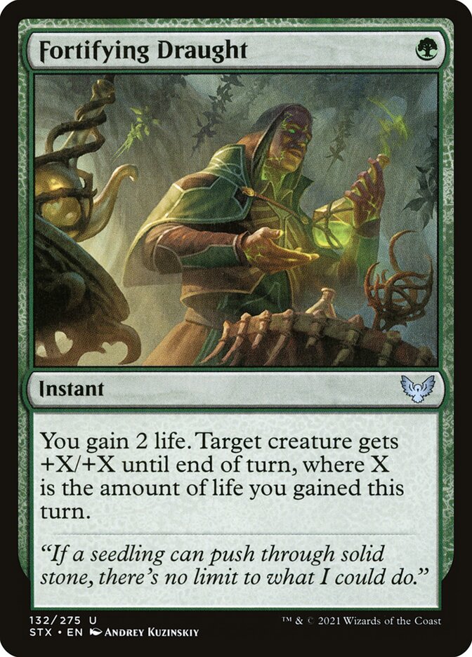 Card Scan of Fortifying Draught | STX