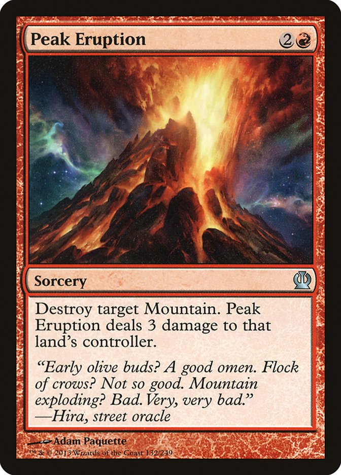 Card Scan of Peak Eruption | THS