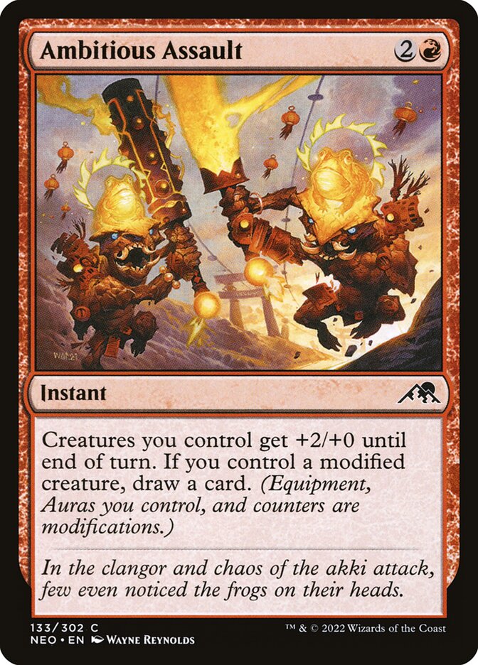 Card Scan of Ambitious Assault | NEO