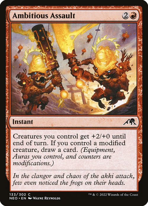 Card Scan of Ambitious Assault | NEO