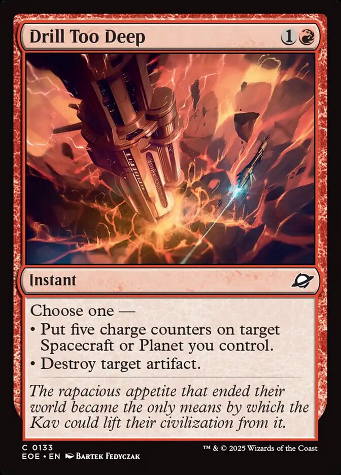 Drill Too Deep Card Scan
