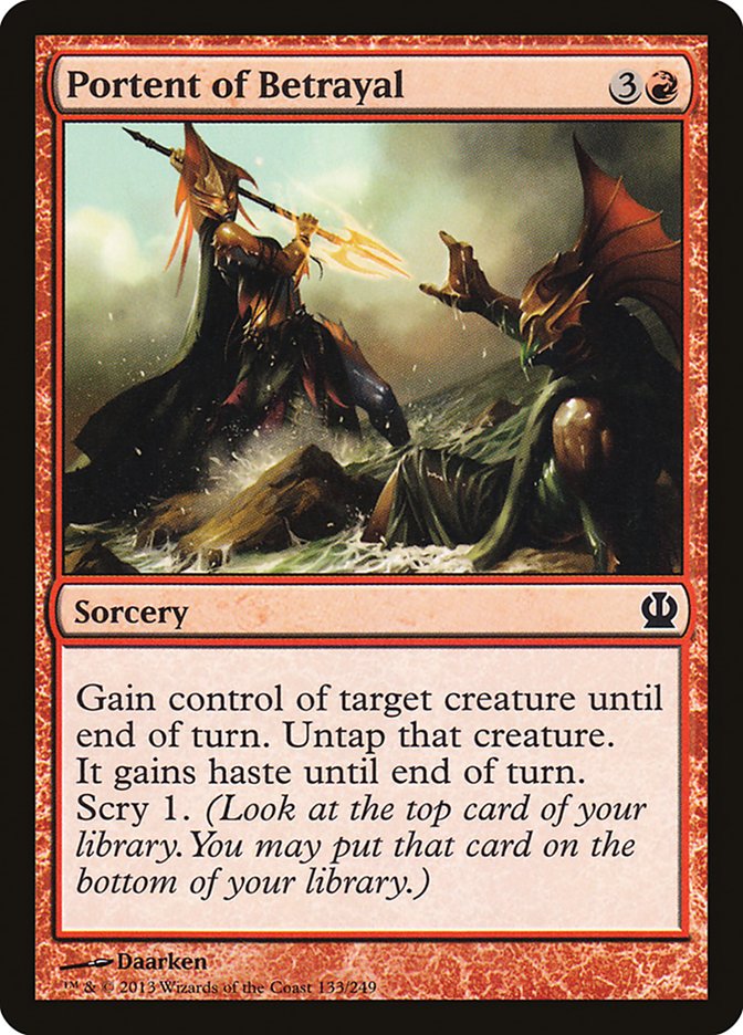 Card Scan of Portent of Betrayal | THS