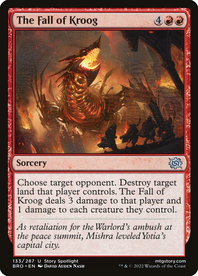 Card Scan of The Fall of Kroog | BRO