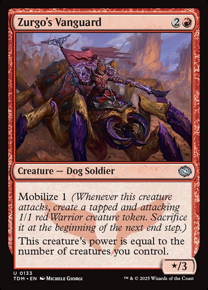 Card Scan of Zurgo's Vanguard | TDM