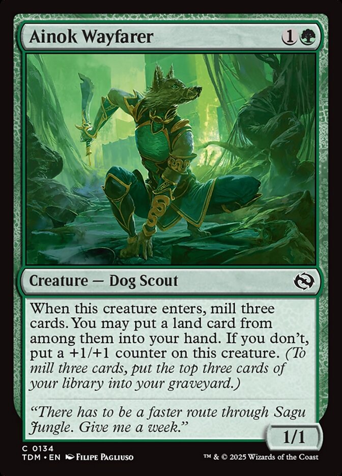 Card Scan of Ainok Wayfarer | TDM