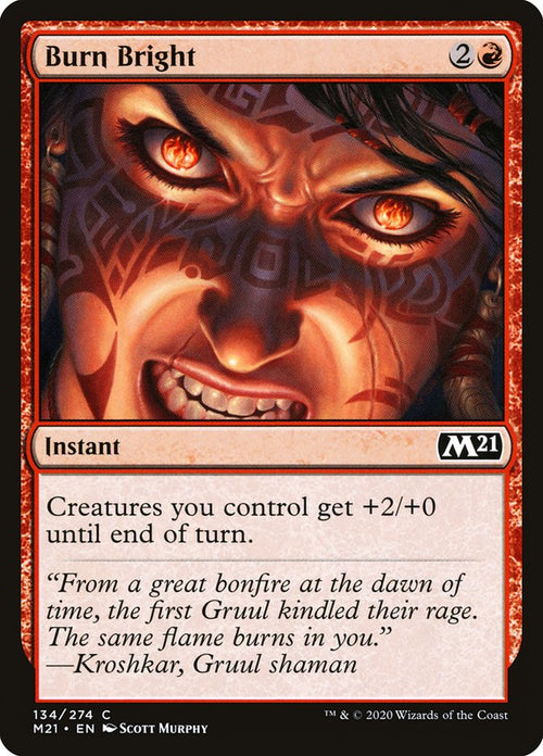 Card Scan of Burn Bright | M21