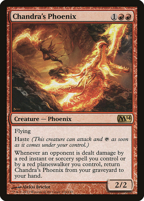 Card Scan of Chandra's Phoenix | M14