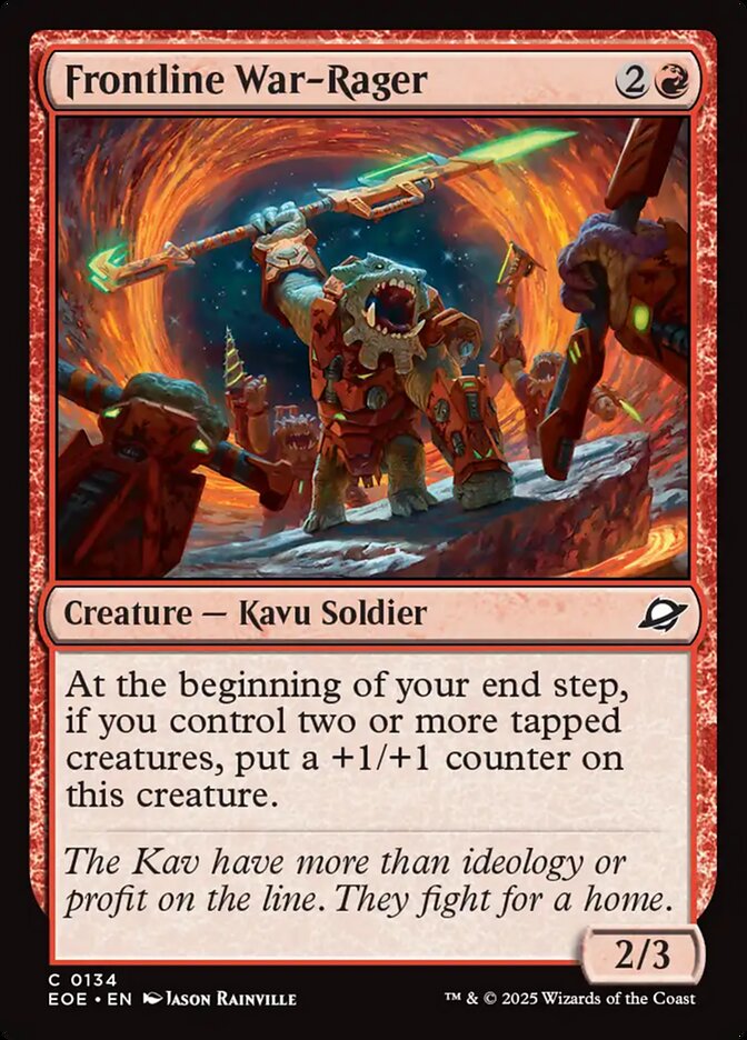 Frontline War-Rager Card Scan