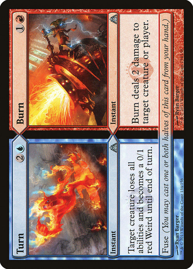 Card Scan of Turn // Burn | DGM