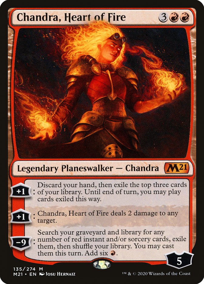 Card Scan of Chandra, Heart of Fire | M21