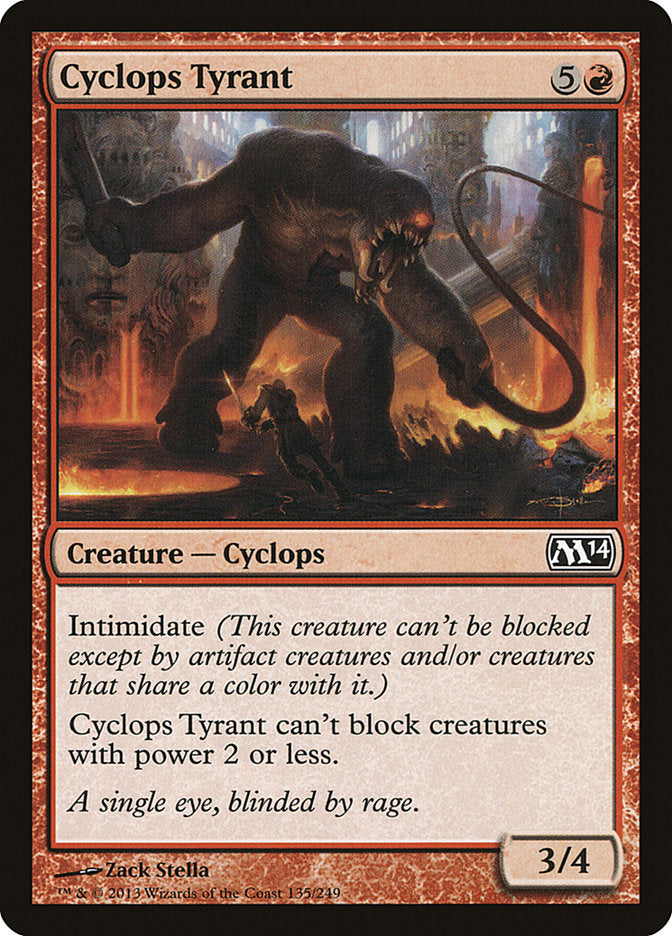 Card Scan of Cyclops Tyrant | M14