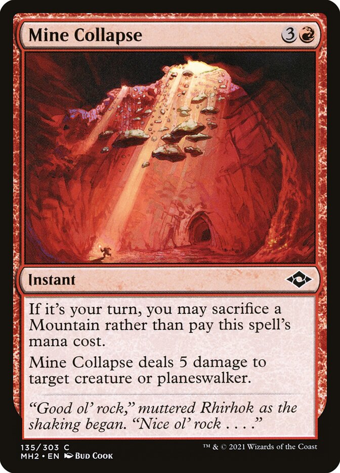 Card Scan of Mine Collapse | MH2