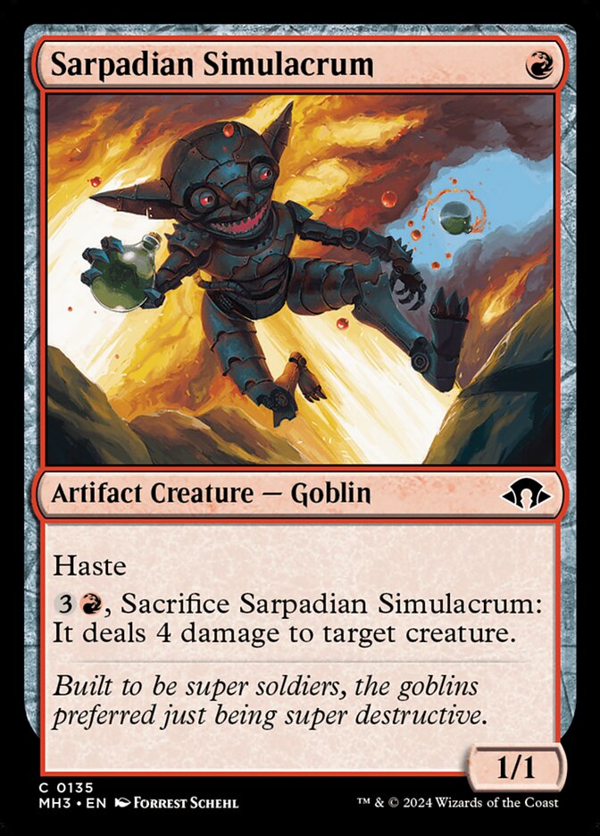 Card Scan of Sarpadian Simulacrum | MH3