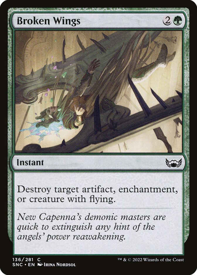 Card Scan of Broken Wings | SNC