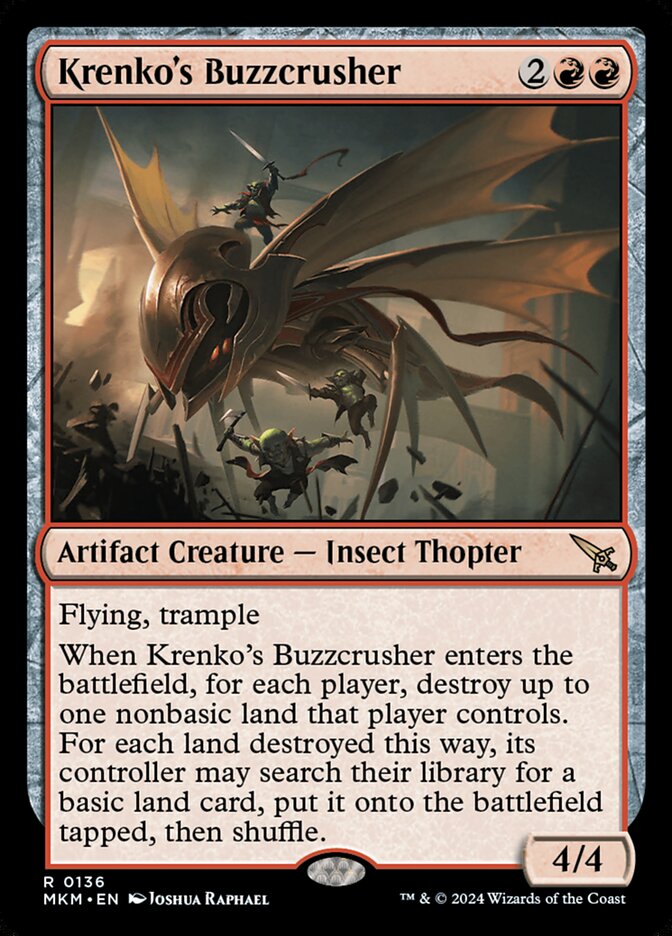 Card Scan of Krenko's Buzzcrusher | MKM