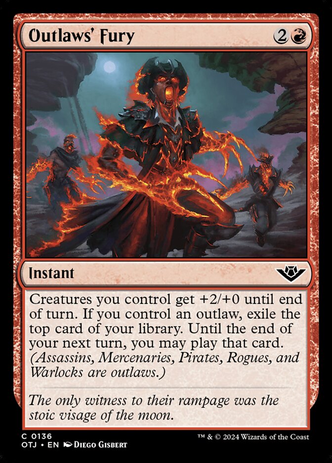 Card Scan of Outlaws' Fury | OTJ