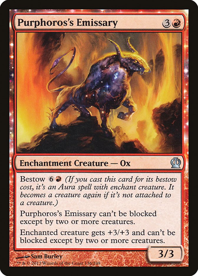 Card Scan of Purphoros's Emissary | THS
