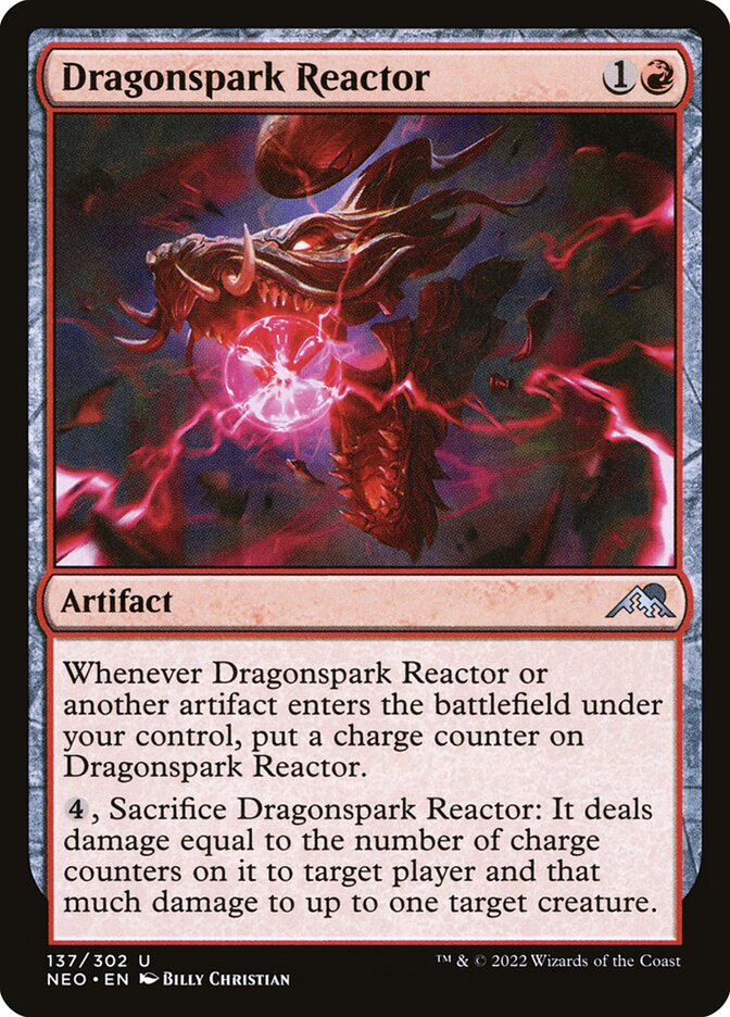Card Scan of Dragonspark Reactor | NEO