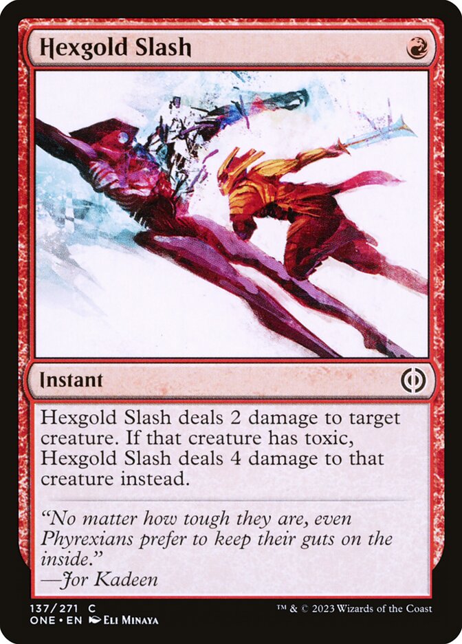 Card Scan of Hexgold Slash | ONE