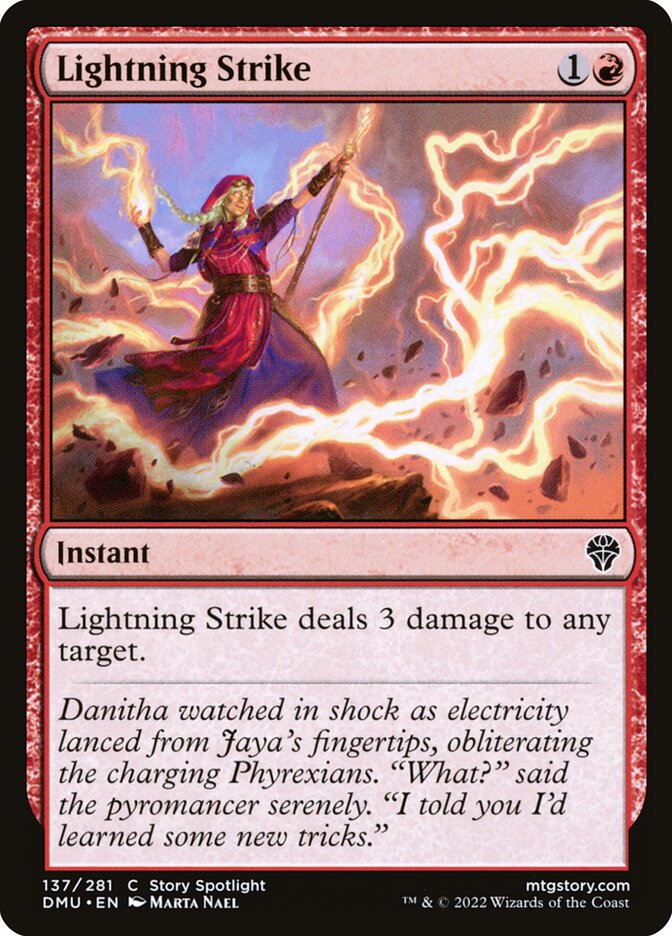Card Scan of Lightning Strike | DMU