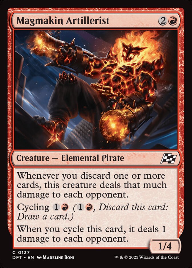 Card Scan of Magmakin Artillerist | DFT