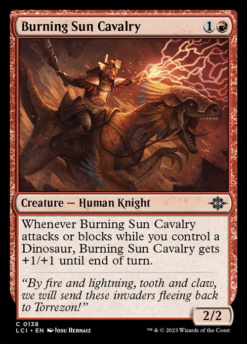 Card Scan of Burning Sun Cavalry | LCI