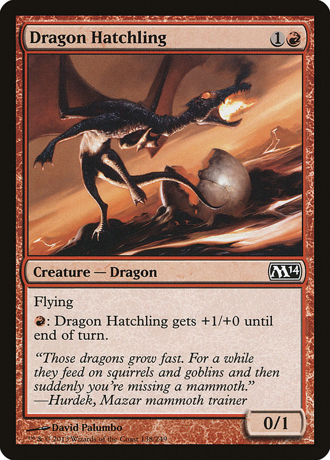 Card Scan of Dragon Hatchling | M14