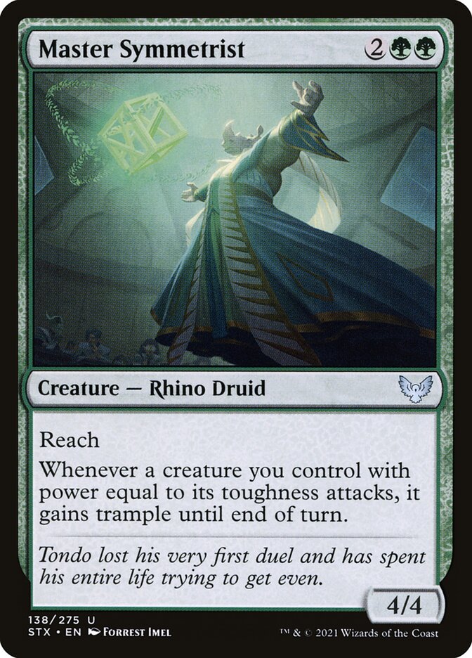 Card Scan of Master Symmetrist | STX