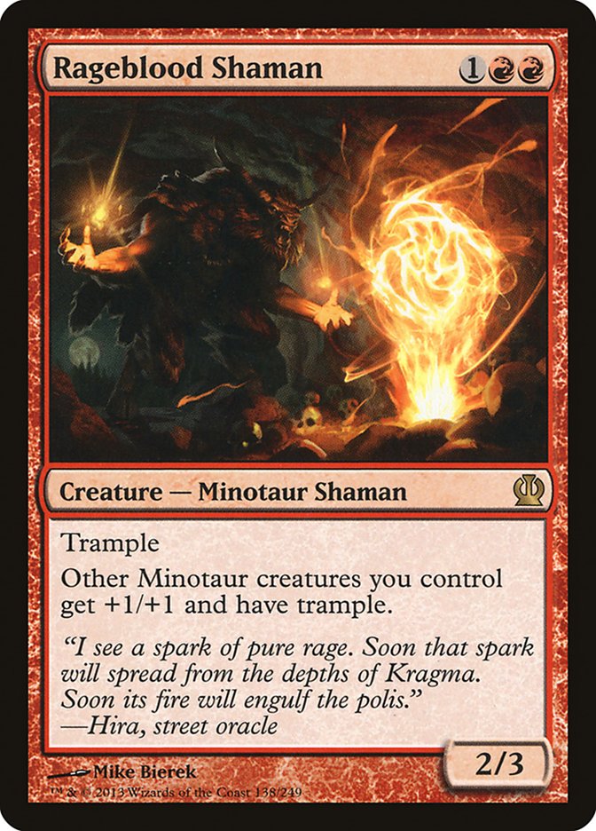 Card Scan of Rageblood Shaman | THS