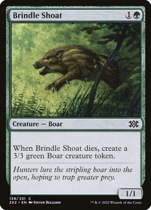 Card Scan of Brindle Shoat | 2X2