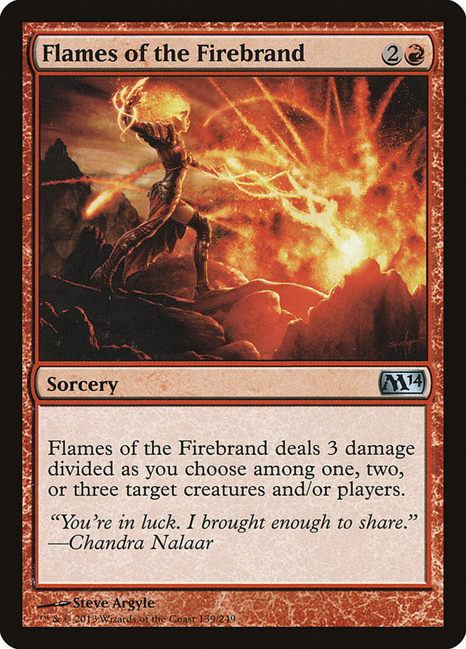 Card Scan of Flames of the Firebrand | M14