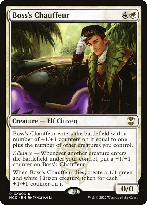 Boss's Chauffeur Card Scan