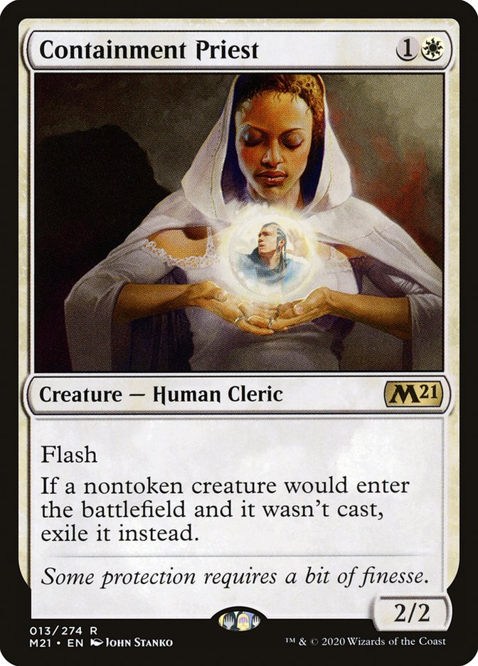 Card Scan of Containment Priest | M21