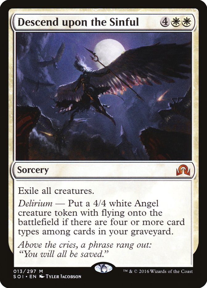 Card Scan of Descend upon the Sinful | SOI