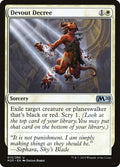 Card Scan of Devout Decree | M20