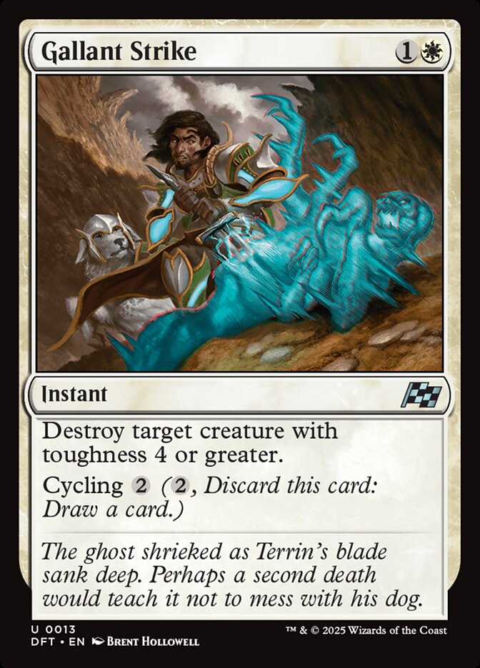 Card Scan of Gallant Strike | DFT