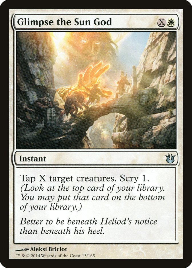 Card Scan of Glimpse the Sun God | BNG