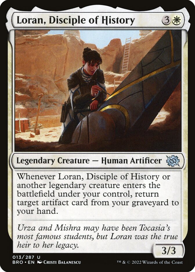Card Scan of Loran, Disciple of History | BRO