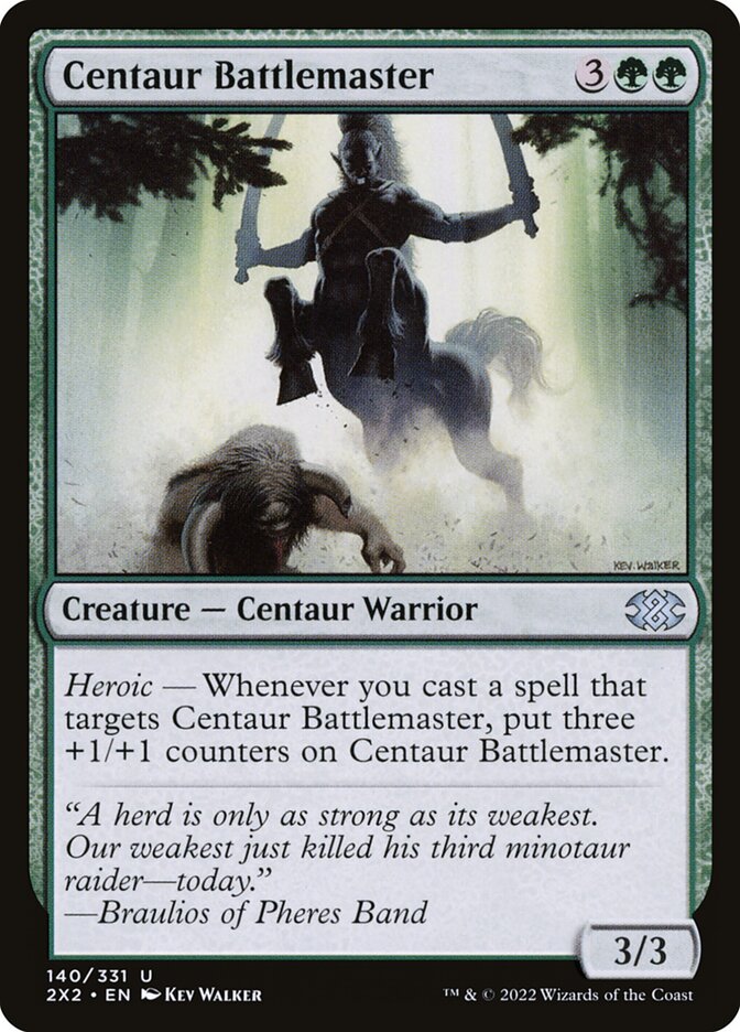 Card Scan of Centaur Battlemaster | 2X2