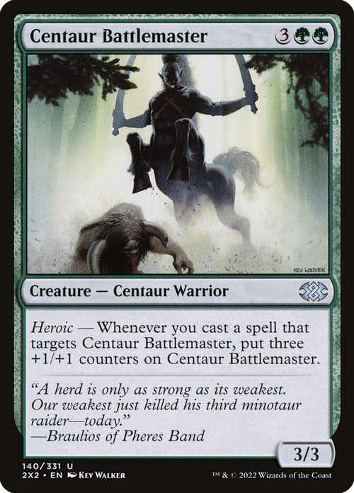 Card Scan of Centaur Battlemaster | 2X2