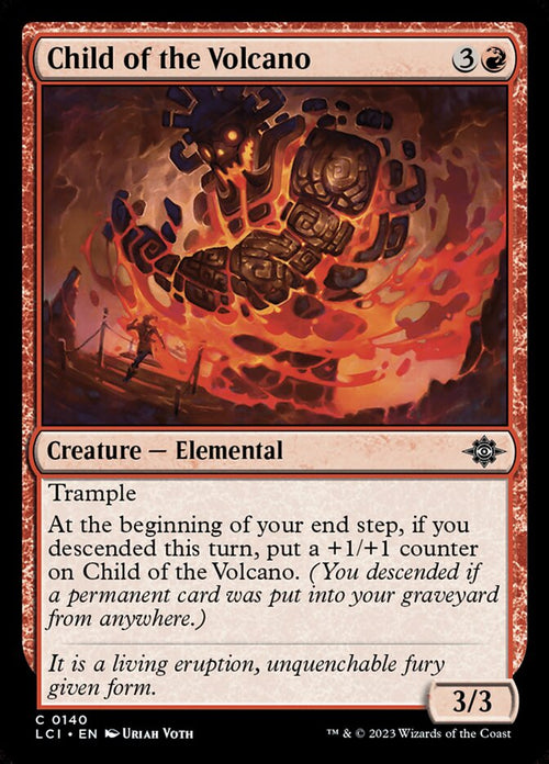 Card Scan of Child of the Volcano | LCI