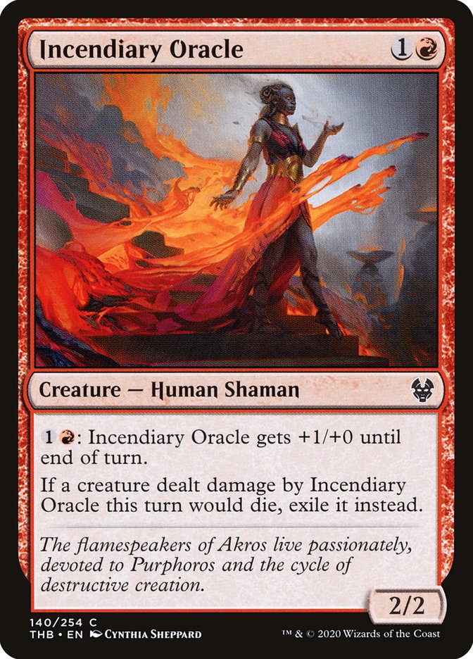 Card Scan of Incendiary Oracle | THB