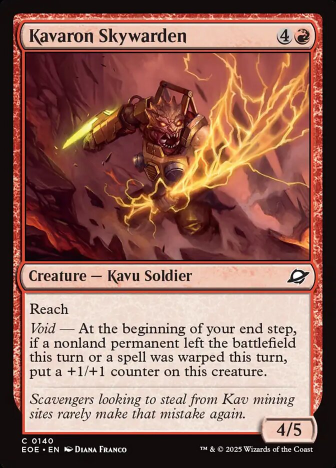 Kavaron Skywarden Card Scan