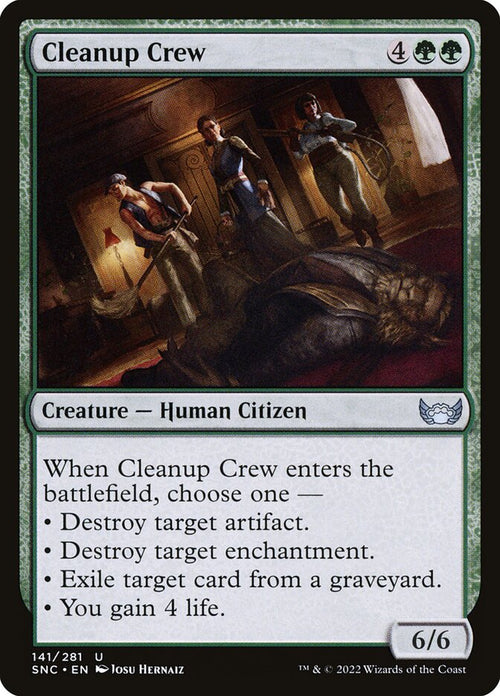 Card Scan of Cleanup Crew | SNC