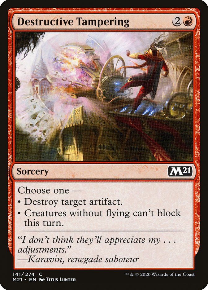 Card Scan of Destructive Tampering | M21