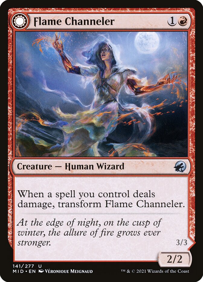 Card Scan of Flame Channeler // Embodiment of Flame | MID