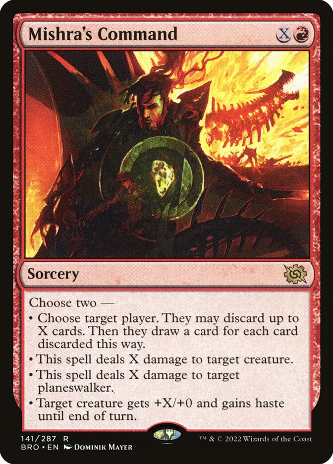 Card Scan of Mishra's Command | BRO