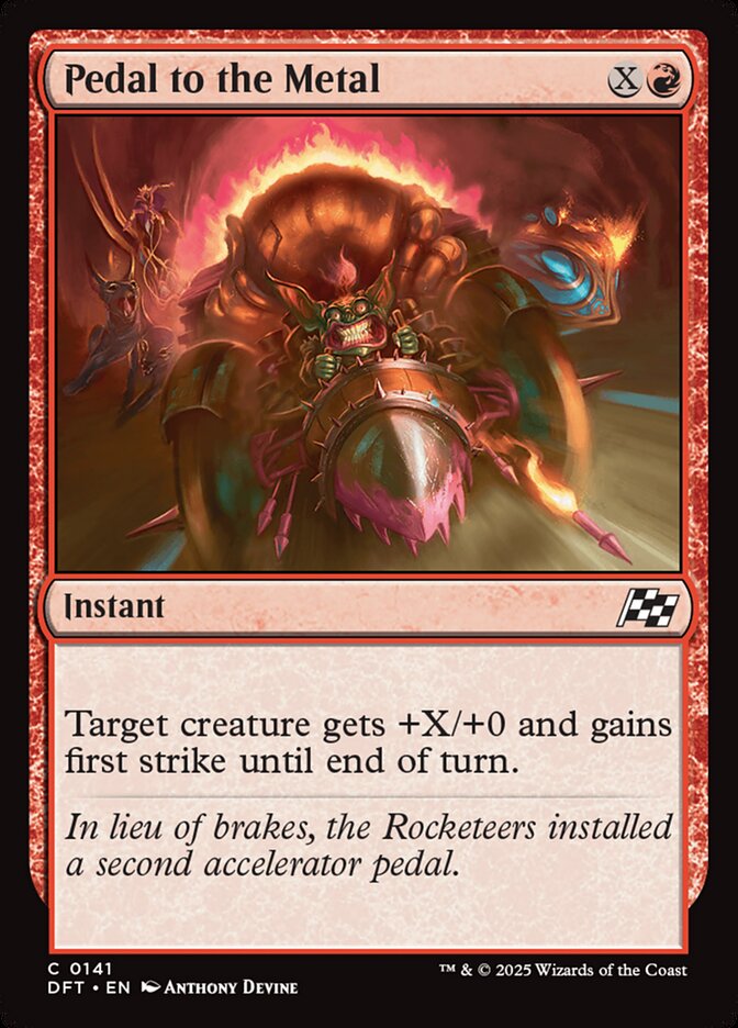 Card Scan of Pedal to the Metal | DFT