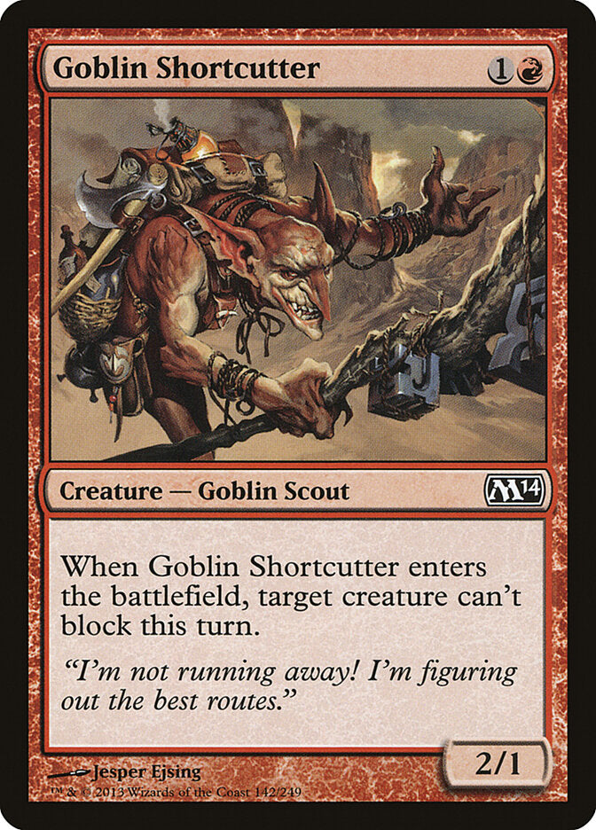 Card Scan of Goblin Shortcutter | M14