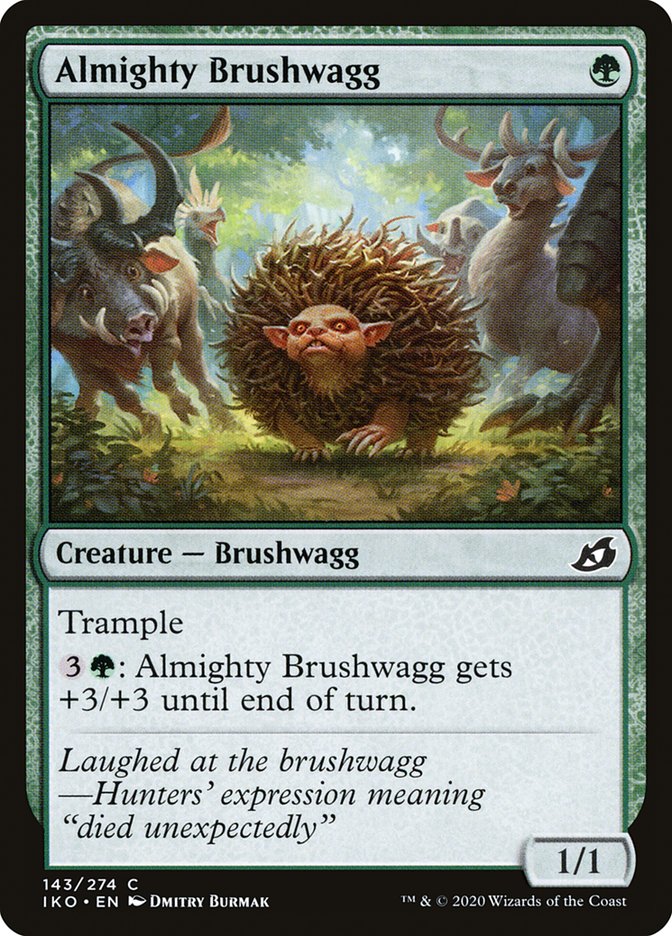 Card Scan of Almighty Brushwagg | IKO